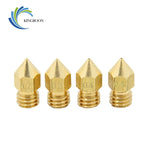 Nozzle 0.4mm 0.3mm 0.2mm 0.5mm Copper 3D Printers Parts Extruder