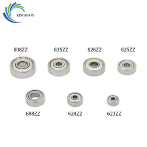 10PCS ABEC-7 Flange Ball Bearing 608zz 623zz 624zz 625zz 635zz 626zz 688zz